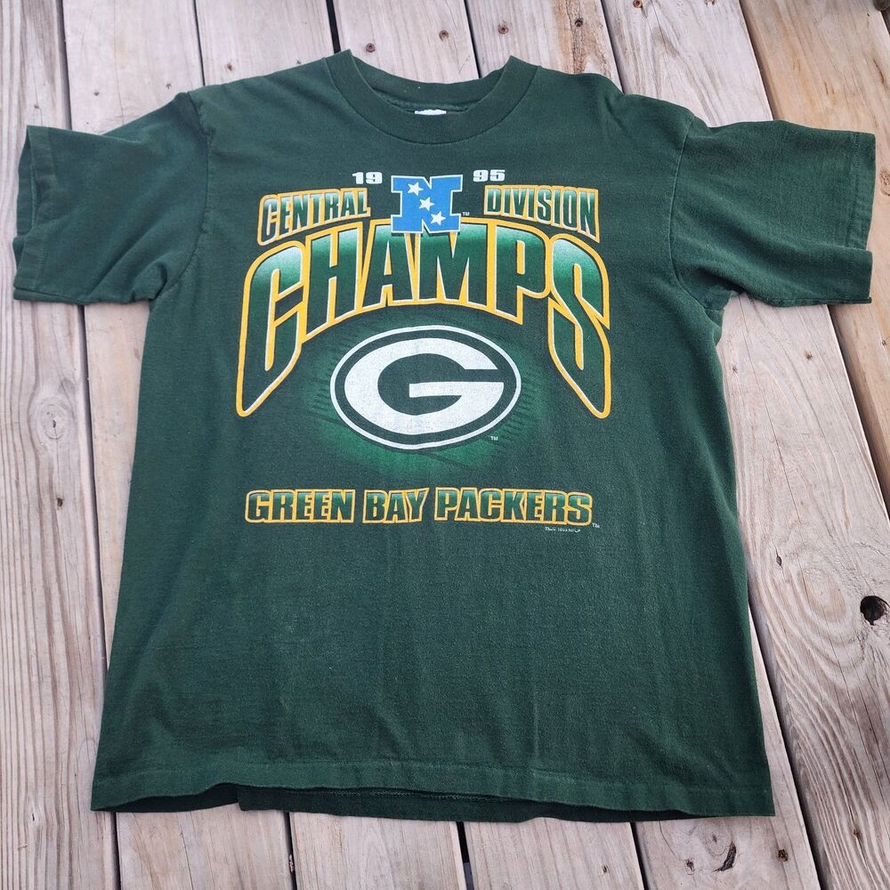 Vintage 1995 Green Bay Packers Salem Sportswear Single Stitch T-shirt Size L